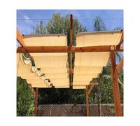 Tenda da sole retrattile, Retractable Wave Sun Shade Sail Pergola Deck Patio Protection U-Shaped Multiple Sizes(W:1.7m/5.57ft*L:20m/65ft)