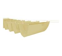 Tenda da sole retrattile, U Shape Wave Shade Sail Retractable 90% Beige Multiple Sizes(1.2x6m/3.9x19.7ft)