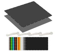 Tenda da Sole Rettangolare 1.2 x 1.3 m Protezione UV 98% Copertura Antipolvere Anti UV Antivento con Occhielli con Fune per Esterno, Balconi, Giardino, Terrazza, Grigio Scuro