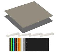 Tenda da Sole Rettangolare 1.6 x 3 m Protezione UV 98% Copertura Antipolvere Anti UV Antivento con Occhielli con Fune per Esterno, Balconi, Giardino, Terrazza, Cachi