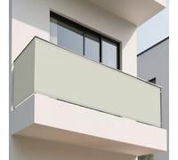 Tenda da Sole Rettangolare 140 x 270 cm Pes Poliestere Impermeabile Impermeabile Telo Telone Antipioggia, Antivento e Resistente Al Sole per Pergolato, Giardino, Balcone, Beige