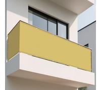 Tenda da Sole Rettangolare 300 x 440 cm Pes Poliestere Impermeabile Impermeabile Telo Telone Antipioggia, Antivento e Resistente Al Sole per Pergolato, Giardino, Balcone, Color Crema