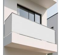 Tenda da Sole Rettangolare 340 x 440 cm Pes Poliestere Impermeabile Impermeabile Telo Telone Antipioggia, Antivento e Resistente Al Sole per Pergolato, Giardino, Balcone, Bianco