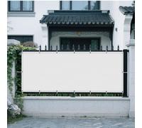 Tenda da Sole Rettangolare 65 x 290 cm Anti UV 98% Parasole Copertura Antipolvere Protezione Raggi UV con Fune e Occhiellato Balcone, La Terrazza e Il Giardino, Bianco