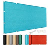 Tenda da sole rettangolare blu cielo, 290 x 300 cm, protezione UV e vento, tessuto resistente agli strappi, ideale per balcone, giardino, patio, soluzione ombreggiante