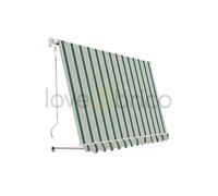 TENDA DA SOLE A CADUTA CM.300X250 VERDE/BIANCO