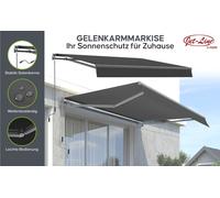 Tenda da sole Sunshine antracite-antracite protezione solare tenda a bracci...