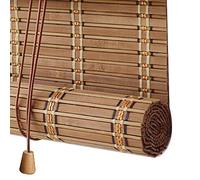Tenda da Sole Tapparella Avvolgibile Bambù,Tende a Rullo in Bambù Naturale,Tenda A Pacchetto Parasole per Interni,Cortina di Bamboo per Esterno Terrazza Gazebo Dell'ufficio (90x200cm/36Xx79in)