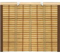 Tenda da sole Tapparella in midollino 1,2x2,5H mt con corda e bordo in cotone