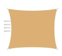 Tenda da Sole Tenda a Vela Impermeabile Rettangolo Quadrato Triangolare Tendalino 1.5x4m Tenda da Sole Telo Parasole Ombreggiante per Esterno Terrazzo Balcone Giardino Giallo Sabbia