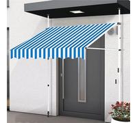 tenda da sole Tenda indipendente regolabile for patio e giardino 1,5 * 1,2 m Manovella manuale, soluzione parasole for porte balcone