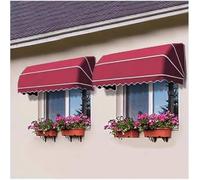tenda da sole Tendalino pieghevole resistente all'acqua da 2 pezzi for porte e finestre. Copertura for patio esterno. Riparo resistente alle intemperie esterno(0.8m,L：2m)