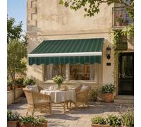 Tenda da Sole Tessuto di Ricambio Righe, Telo di Ricambio per Tende da Sole Retrattile Impermeabile Protezione UV Copertura per Terrazzo,Balcone, Giardino(2,11.8x8.2ft/3.6x2.5m)