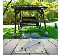 Tenda da sole tettoia altalena da giardino facile da pulire impermeabile antipol