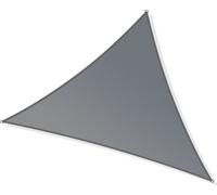 Toboli Vela ombreggiante triangolare 5x5x7m, grigio, traspirante, Parasole per giardino terrazzo