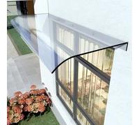 Tenda da Sole Trasparente in PC for Finestra, Tettoia Curva for Terrazza for Ingresso, Veranda, Balcone, Capacità di Carico Fino a 100kg