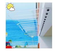 Tenda da sole trasparente per esterni, portatile, in policarbonato resistente, per porta d'ingresso, giardino, patio, portico, facile installazione sotto grondaie, protezione resistente alle