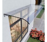 Tenda da sole trasparente per patio, resistente ai raggi UV, 40 x 260 cm, copertura in policarbonato per porta della terrazza, protezione da pioggia e neve, parasole invisibile per veranda