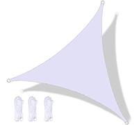 Tenda da sole triangolare impermeabile, 6 x 6 m, protezione UV per patio e balcone, copertura da giardino al 95%, ideale come riparo dal sole