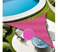 Tenda da sole triangolare impermeabile, protezione UV per esterni, in poliestere, per balcone e patio, 6 x 6 x 6 m, elegante colore arancione per la massima sicurezza solare