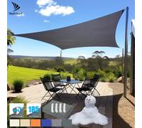 Tenda da sole Vela 4x2/4/5/6M Tenda da sole curva rettangolare per patio esterno Copertura per pergola Vele parasole Copertura per canova con blocco UV Royal Blue 2x4M