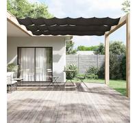 Tenda da sole verticale 180 x 1200 cm in tessuto Oxford impermeabile e resistente ai raggi UV, offre protezione dal vento e privacy La tenda verticale antracite viene fornita con corda e attrezzi