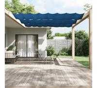 Tenda da Sole Verticale, Blu 140x800 cm, Tessuto Oxford Impermeabile UV, Tenda a Rullo per Esterno con Kit Montaggio, per Balcone Giardino Terrazzo