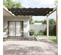 Tenda da sole verticale in tessuto Oxford, 140 x 800 cm, resistente all'acqua e ai raggi UV, anti-vento per la privacy della casa, fissaggio facile