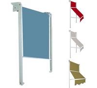 Tenda da Sole Verticale Modello Genova Tempotest Parà con Guide Laterali - Su Misura - Braccetti: Con Braccetti, Larghezza Finita: L. DA 361CM A 400CM