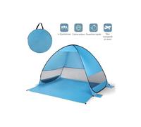 Tenda da spiaggia a comparsa, protezione UV, per 4 o 5 persone, parasole automatico, montaggio rapido, tenda da spiaggia portatile per famiglie,