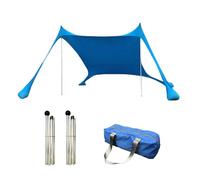 Tenda da spiaggia all'aperto Tenda da campeggio Tenda da campeggio Antivento Un pezzo Tenda a baldacchino da spiaggia UPF50+ Tenda portatile per famiglia per Bea (blu)