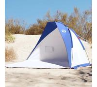 Tenda da spiaggia blu azzurro 268 x 223 x 125 cm 185 T poliestere