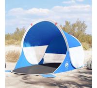 Tenda da spiaggia blu azzurro pop-up impermeabile antivento con borsa per il trasporto per spiaggia e giardino come protezione solare