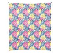 Tenda da spiaggia colorata con piante tropicali, UPF50, impermeabile, per esterni, con borsa per il trasporto, per campeggio, pesca, divertimento in giardino