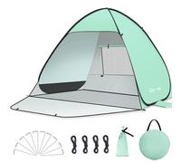 Tenda da Spiaggia Completamente Chiuso Tenda Spiaggia Pop up con Cerniera per