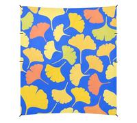 Tenda da spiaggia con foglie di ginkgo blu, UPF50+, leggera, per esterni, con pala per sabbia, sacchi di sabbia per campeggio, pesca, divertimento in cortile o picnic