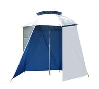 Tenda da spiaggia con riparo solare | Ombrello semi-circolare con protezione UV, portatile, impermeabile, per patio, giardino e | accessorio leggero durevole, ideale per rilassarsi all'aria aperta