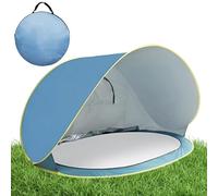 Tenda Da Spiaggia Con Solare Pensilina Portatile da Esterno | Parasole Da Spiaggia per 2-3 Persone Campeggio all'Aria Aperta Picnic Viaggio e Backpacking ed Escursionismo