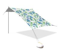 Tenda da spiaggia impermeabile con motivo floreale blu, protezione UPF50+, con borsa per il trasporto, per campeggio, pesca, divertimento in cortile o picnic carpas para Playa
