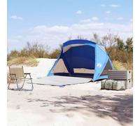 Tenda da spiaggia per 2 persone, azzurro, impermeabile, con sacchi di sabbia e picchetti, per stabilità, ventilazione tramite rete a rete, montaggio rapido, protezione dal vento e protezione solare