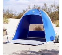 Tenda da spiaggia per 3 persone, azzurro, impermeabile, antivento, con custodia, facile da montare per spiaggia e giardino come dispensatore di ombra