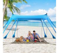 Tenda da spiaggia per 6-8 persone, protezione solare UV 50.Tende per avventure all'aperto.Adatto per campeggio, pesca, picnic o giardinaggio, un paradiso spazioso e confortevole.