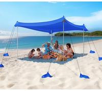 Tenda da spiaggia per 6-8 persone, protezione solare UV 50.Tende per avventure all'aperto.Adatto per campeggio, pesca, picnic o giardinaggio, un paradiso spazioso e confortevole.
