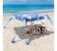 Tenda da spiaggia per 6-8 persone, protezione solare UV 50.Tende per avventure all'aperto.Adatto per campeggio, pesca, picnic o giardinaggio, un paradiso spazioso e confortevole.