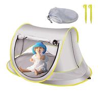 Tenda da spiaggia per bambini,UPF 50+ Tenda da viaggio portatile per bambini con zanzariera, tenda da spiaggia pieghevole all'aperto e impermeabile,riparo solare con chiodo a terra,corda di legatura