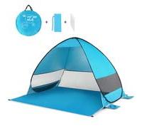 Tenda da spiaggia pop-up automatica Cabana portatile UPF 50 protezione UV leggera traspirante campeggio pesca escursionismo baldacchino installazione istantanea all'aperto con custodia