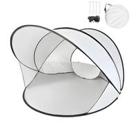 Tenda da spiaggia pop up, tenda da spiaggia per 2-3 persone, protezione UV 40+, protezione pop up, protezione UV, senza BPA, con borsa per il trasporto, protezione dal vento, tenda da lancio, spiaggia