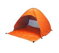 Tenda da spiaggia Popup progettata per un'installazione rapida e una protezione solare affidabile, leggera e spaziosa per attività all'aperto come campeggio e gite in spiaggia (arancione)