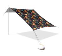 Tenda da spiaggia portatile da campeggio parasole baldacchino UPF 50+ protezione UV modello fungo