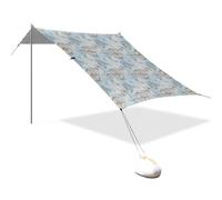 Tenda da spiaggia portatile da campeggio parasole baldacchino UPF 50+ protezione UV parasole Anchor Compass Faro modello